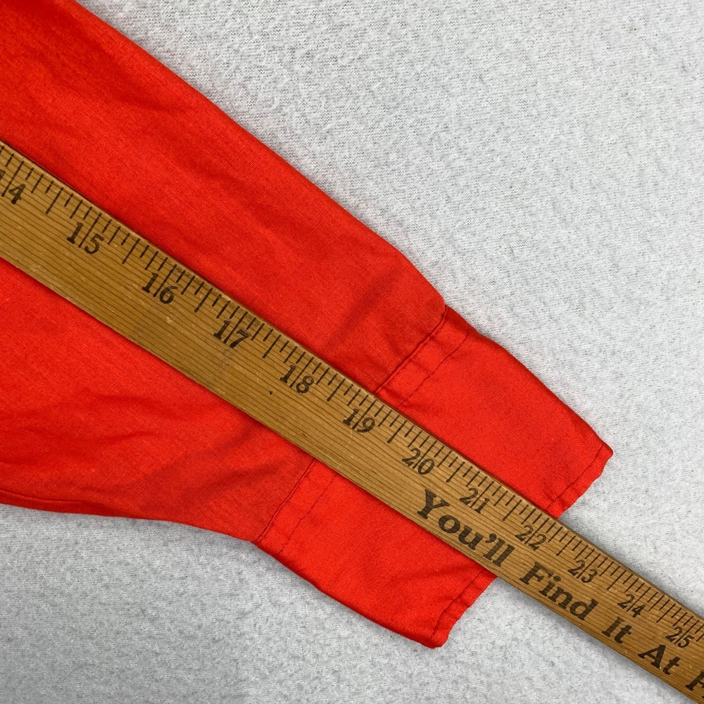 VTG 70s Dickson-Jenkins Snap Shirt Mens Large Red Long Sleeve Western Cowboy - Picture 9 of 10